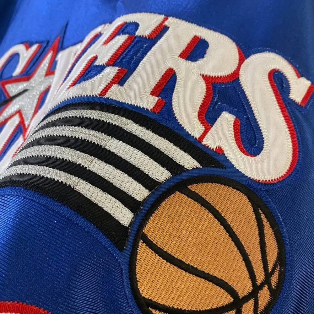 Champion - Allen Iverson Philadelphia 76ers Authentic Jersey (52) BLUE ALTERNATE - Picture 8 of 15